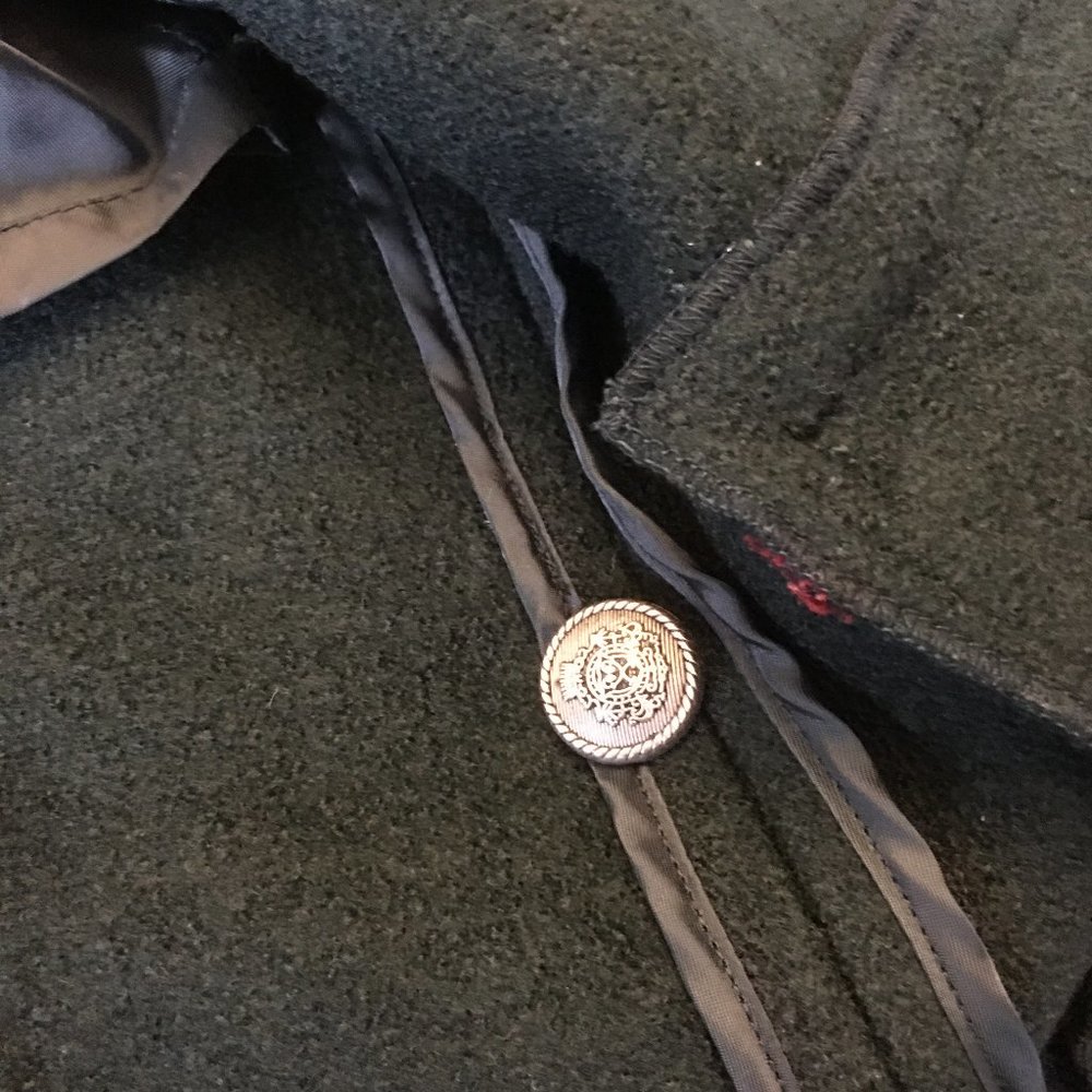 BCBG Deep Green Jacket with Red Trim   |  VINTAGE - Picture 10 of 12